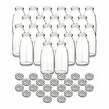 gouveo 24er Set Saftflasche 250 ml mit...