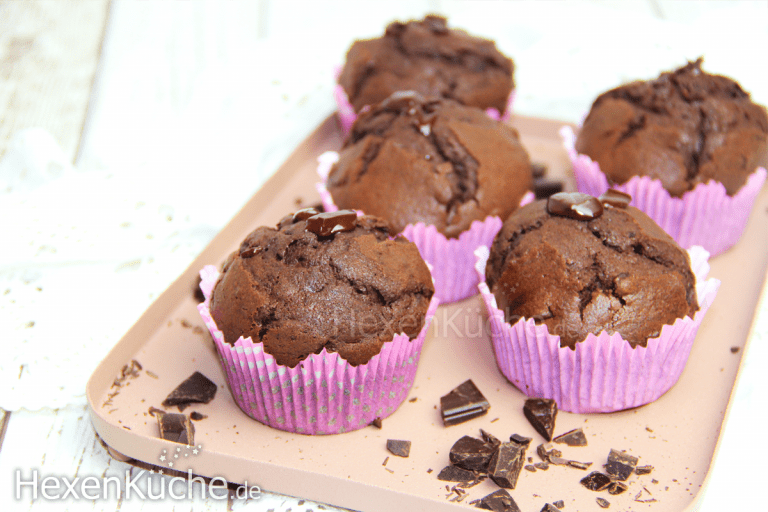 Schokomuffins – einfach, schnell und super saftig – Hexenküche.de